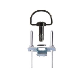 MOTO4U Motorcycle Race Fasteners Quick Release D-Ring 1/4 Turn Race Fairing Fasteners Rivet Type B 19mm (10 Pack) Chrome Black