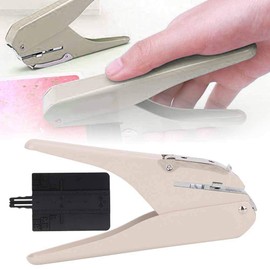 Hole Punch, Loose-Leaf Pages Mushroom Hole Puncher DIY Notebook Binder Punching Machine with Ruler for A4 Paper, 6 Sheets A4 Paper(Pink)