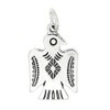 LGU Sterling Silver Oxidized Southwest Motif Thunderbird Charm