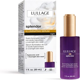 LULLAGE Splendor, Sérum Iluminador Nocturno, 30 ml, Ácido Hialurónico, Efecto Rejuvenecedor