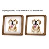 Zibrelte Natural 5x5 Picture Frame Wood with Mat for Pictures