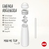 NUK Mini-Me Flip Cup, with Non-Biteable 2-in-1 Drinking Attachment, Leak-Proof,