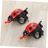 BESPORTBLE Bike Horn Ladybug Bells Handlebar Ring Round Wind and