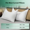 Cooling Pillow Cases for Side Sleeper, Curved Pillow Covers King