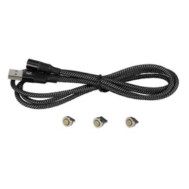 Artec 91689 3-in-1 Magnetic Charging Cable, Cable, Cord, Terminal Replacement, Magnet, Removable, Convert