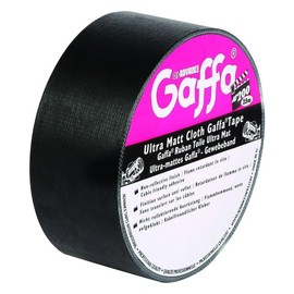 Advance Tapes 5805BLK AT 200 Gaffa Klebeband matt 25mm x 25m schwarz