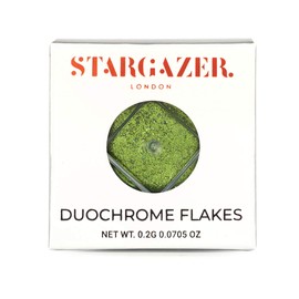 Stargazer Duochrome flakes, colour shift mezermising, loose glitter colour in green blue
