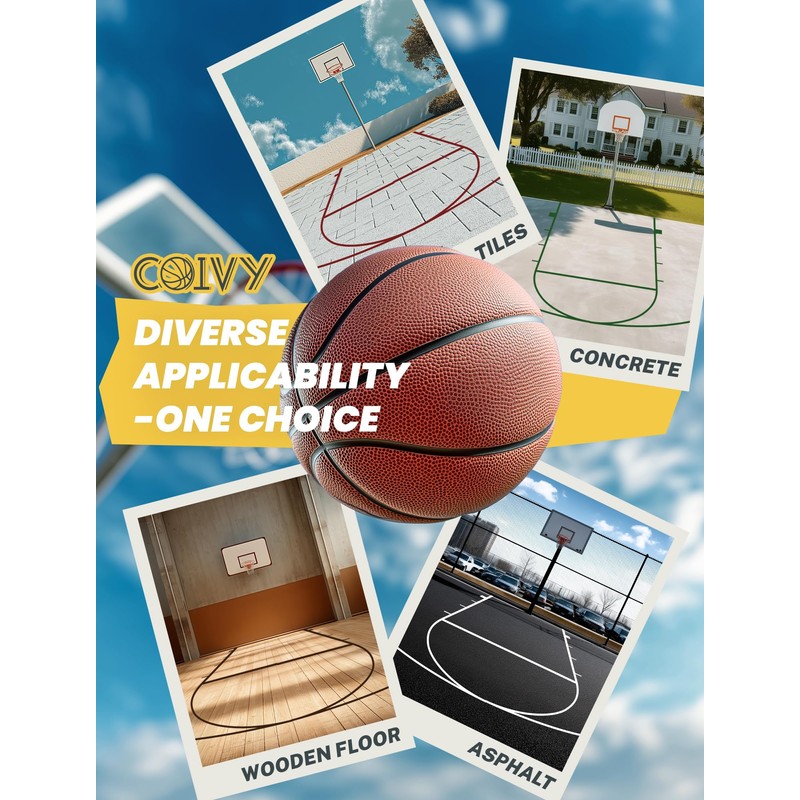 Coivy Quick Setup Backyard Basketball Court Marking Kit – Snap-Fit