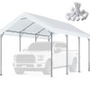 10'x20' Carport Replacement Top Canopy Cover for Car Garage Shelter