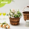 Marsui 10 Pcs 5.9 x 7.5'' Round Wooden Baskets Easter
