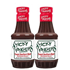 Sticky Fingers Sweet Southern Heat Barbecue Sauce - Pack of 2 - 18oz Bottles