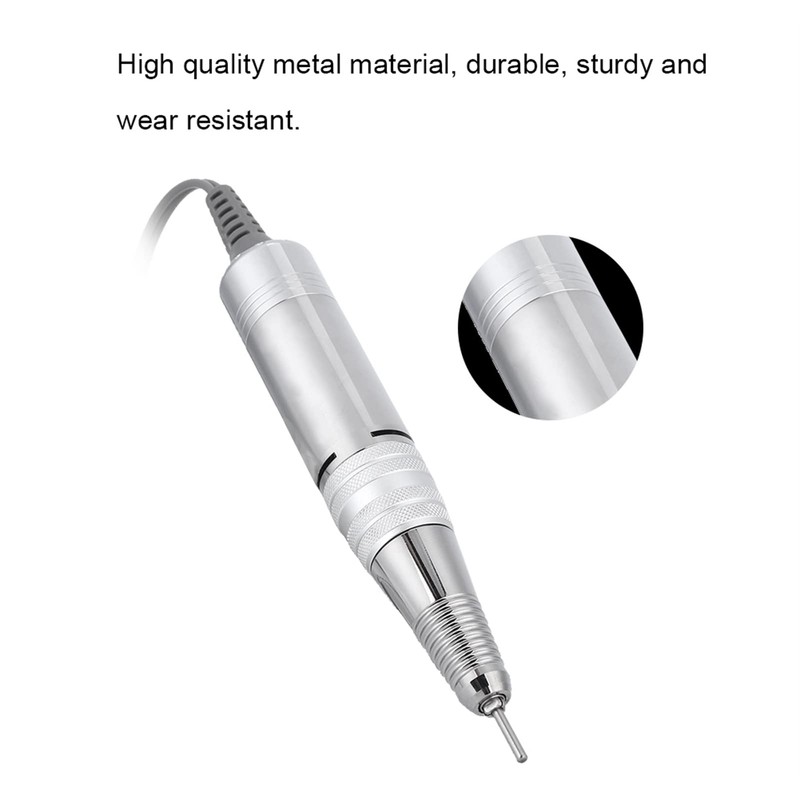 Nail Drill Handle 35000RPM Metal Pin Design Quiet Operation Easy