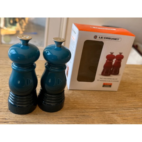 Le Creuset Petite Salt And Pepper Mill Set, Deep Teal,