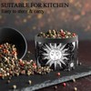 Molinillo de especias para cocina, blanco y negro