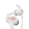 Ghostek Rush Auriculares Bluetooth Manos Libres, Blanco/Oro Rosa