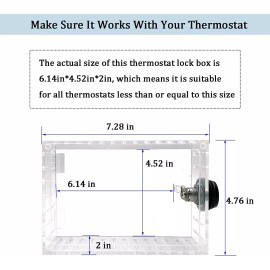 Unbranded Universal Large Thermostat Guard W/Combination Lock Box W/Changeable Combination