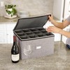 Hard Shell China Storage for Wine Glass - 16" x