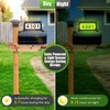 Solar Backlit Address Sign for Mailbox, RGBW House Number Plaque