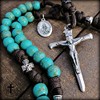 Rugged Rosaries® - Saint Kateri Turquoise Paracord Rosary