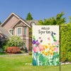 DMERBYL Spring Garden Flag Floral 12x18 Inch Vertical Double Sided