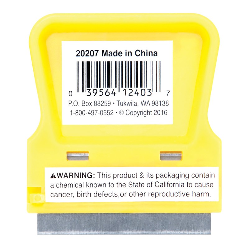 Performance Tool 20207 Lightweight Plastic Razor Blade Scraper for Precise