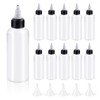 Swpeet 15Pcs Clear Dispensing Bottles with Small Funnels Kit, 4oz