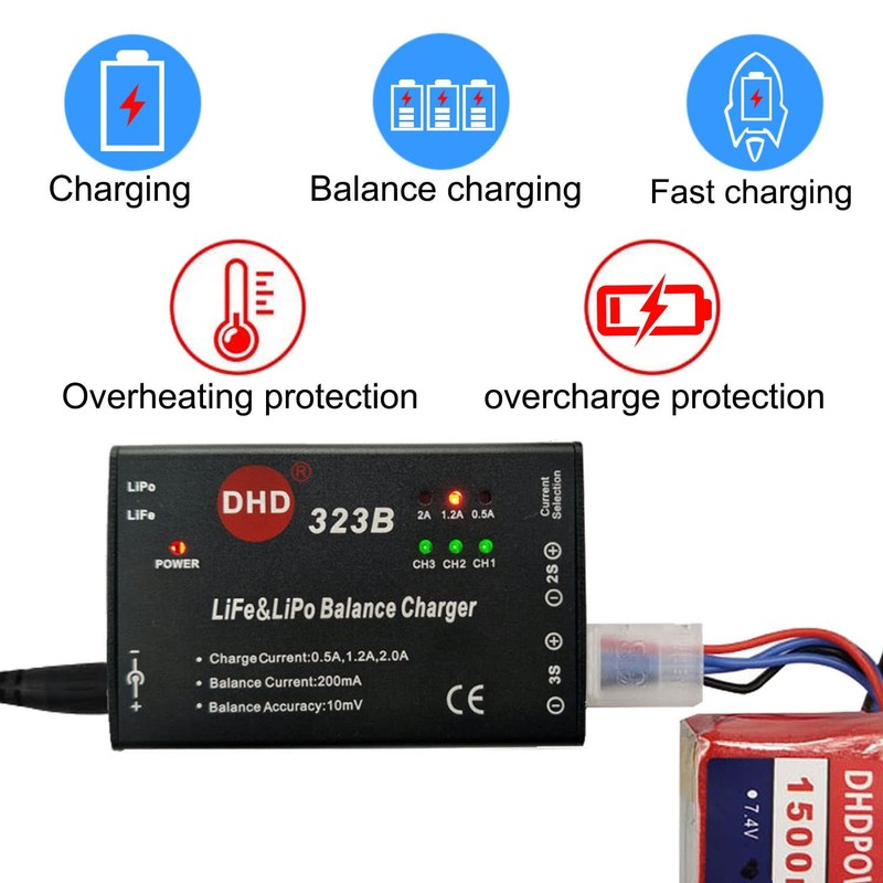 E4AC 30W RC Battery Chargers Input AC 100V-240V Charging for