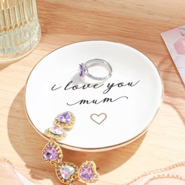 Titanape Gifts for Mum, I Love You Mum Trinket Dish, Mum Gifts for Birthday, Mothers Day, for Mum