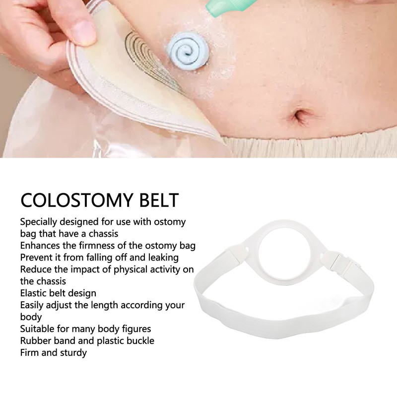 Ostomy Reinforcement Belt Length Adjust Smoothing Surfaces Colostomy Bag Fixation