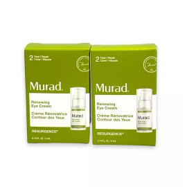 Murad Renewing Eye Cream (Travel Size) 0.14oz./4ml New In Box; LOT OF 2