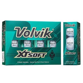 VOLVIK XT SOFT WHT GOLF BALLS, WHITE DOZEN, (Pack of 12)
