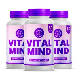 Vital Mind Dietary Supplement, VitalMind Brain Max Focus Formula (180 Capsules)