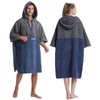 Hiturbo Changing Robe, Absorbent Quick Dry Surf Poncho, 3/4 Sleeve