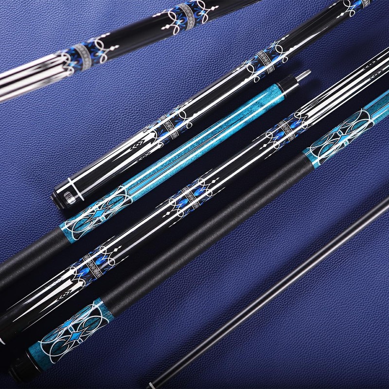 Glass Fiber Pool Cue, 2-Pieces Pool Cue Stick - 58"