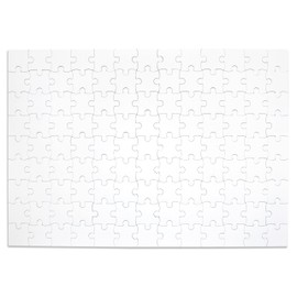 Large Blank Puzzle 33x23 inches, 117 Pieces - Ideal for Wedding Birthday Party and Special Events, DIY Painting, Art and Craft Projects, Guest Book Alternative