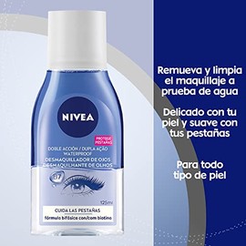 Nivea Desmaquillante facial Bifásico de Ojos (125 ml), Elimina la mascara y y maquillaje a prueba de agua  Crema Corporal Humectante Regeneración...  