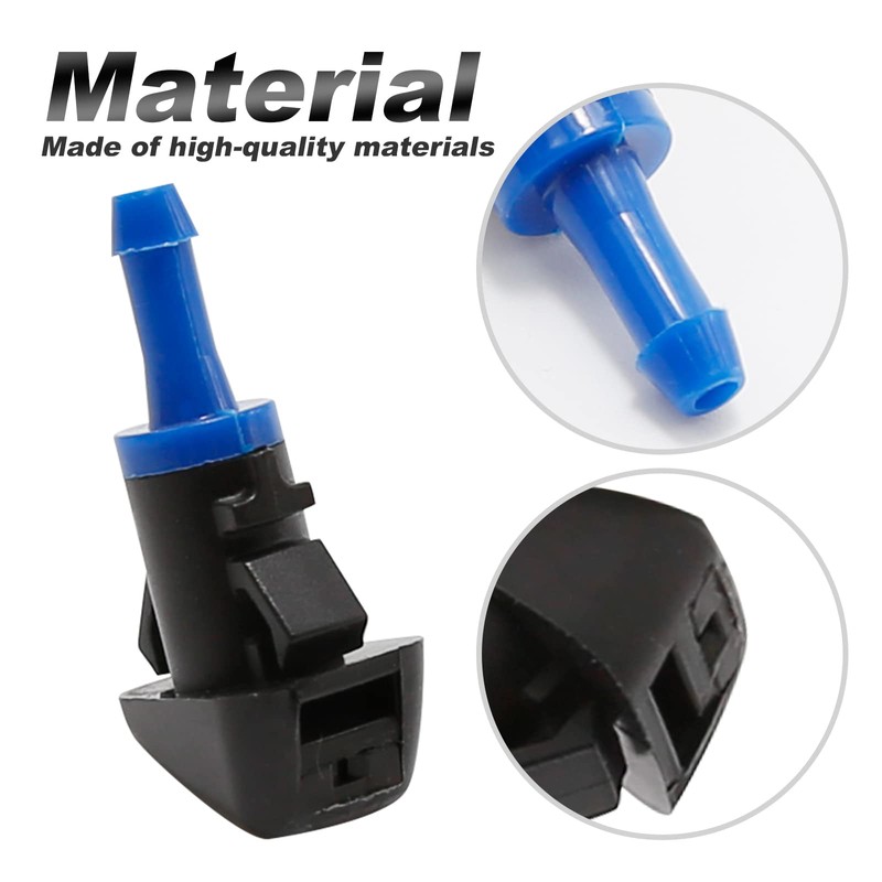 DUZFOREI 68024312AB 2PCS Windshield Washer Nozzle Replacement for Chrysler 200