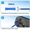 GTIWUNG 200pcs Insulated Crimp Terminal Set Crimp Connector Connector Terminal