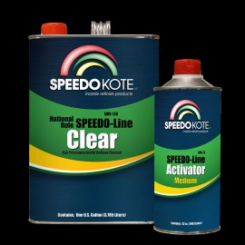 Speedokote Automotive Clear Coat Fast Dry 2K Urethane, SMR-130/75 4:1 Gallon Clearcoat Kit