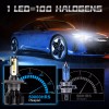 AQJ 2X AQJ H4 9003 Super White 50000LM Kit LED
