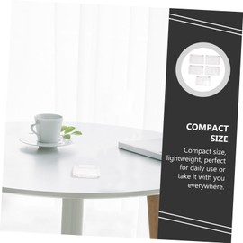 BIUDECO 5Pcs Transparent Cosmetic Cases Durable Blusher Containers for Convenient Eyeshadow Mixing Practical Travel Makeup Storage for Daily Use and Display