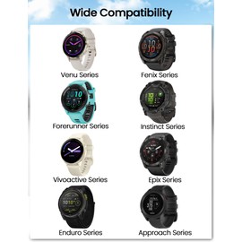 Sinoacc 2 in 1 Charger Compatible with Garmin Watch 100cm 90-Degree Braided Charging Cable Cord for Fenix/Forerunner/Venu/Instinct/Vivoactive/Tactix/Approach/Vivomove/Quatix Watch