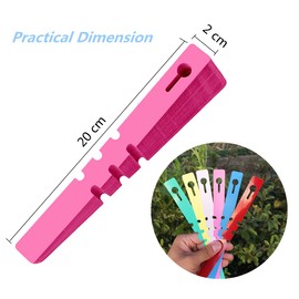 600 PCS Plastic Plant Tree Tags, 6 Color Plant Hanging Labels Outdoor Tags Wrap Around Plant Tree Markers, Hanging Adjustable Nursery Garden Labels and Waterproof Reusable Plant Tags Markers