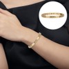 Brazalete de moda para mujer, brazalete de acero inoxidable con