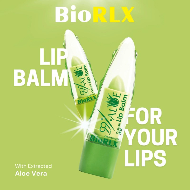BioRLX Pure Aloe Vera Lip Balm 0.12 oz Pack of