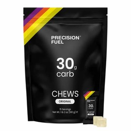 Precision Fuel 30 Energy Chews - High Carb, Lightweight Snack for Endurance Sports, 30g Carbs per Serving, Ideal for Running & Cycling, No Artificial Ingredients - Original Flavour (15 x 34g Chews)