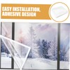 TEHAUX 1 Sheet Insulating Window Film Clear Reusable Window Covering