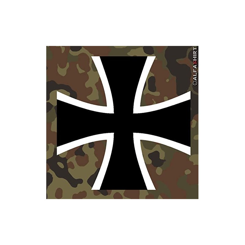 #A142 Sticker Military Cross Cross Military Type 5 10 x