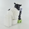 Comical Sheep On Toilet Figurine
