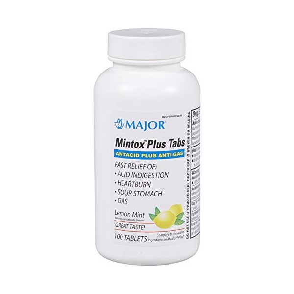Mintox Plus Antacid Tablets - 100ct.
